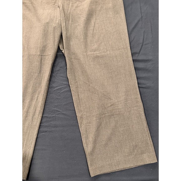 Roz & Ali Womens Plus Size 22 Grey Elastic Waist Straight Leg Dress Pants Office - Picture 10 of 15